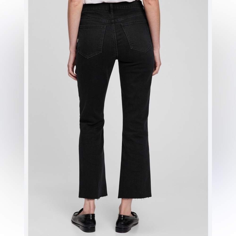 GAP Washed Black High Rise Kick Fit Jeans NEW - Picture 5 of 16